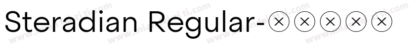 Steradian Regular字体转换